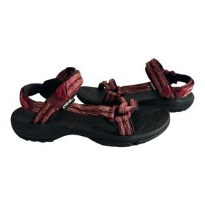 Teva Red and Black Adventure Sandals